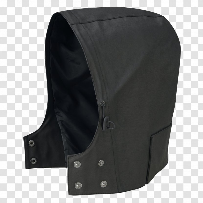 Waxed Jacket Hood Cotton Leather - Black Transparent PNG