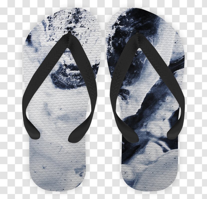 Flip-flops Cobalt Blue Shoe Drowning - Sandal - Marbled Transparent PNG