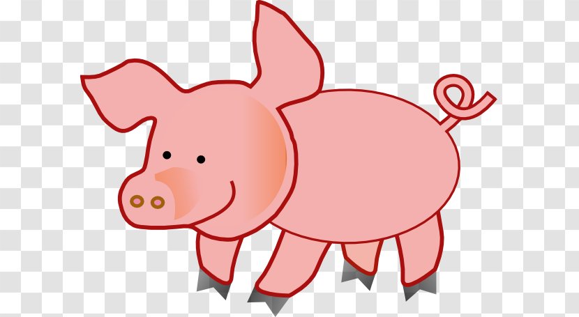 Domestic Pig Clip Art - Royaltyfree - Yat Cliparts Transparent PNG