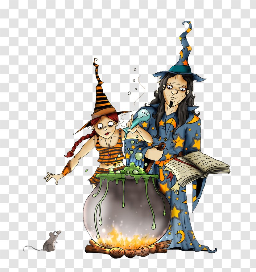Witch Animaatio Halloween - Couple Transparent PNG