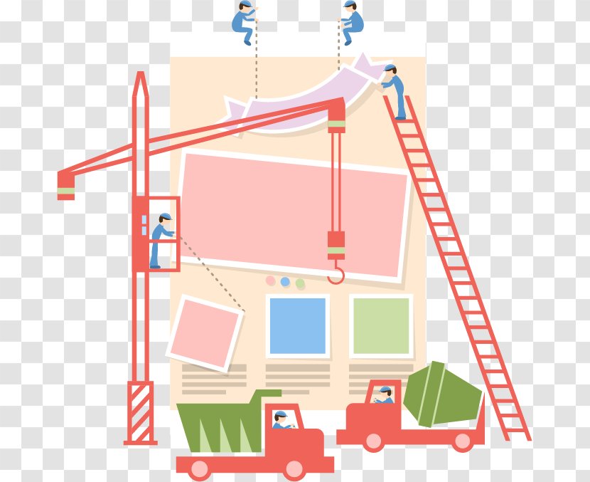 Architectural Engineering Building Construction Worker Cartoon - House - Vector City Transparent PNG