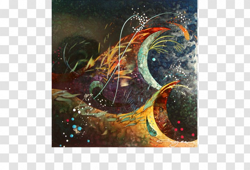 Mixed Media Art Painting Graphic Design - Wind Wave - Gold Transparent PNG