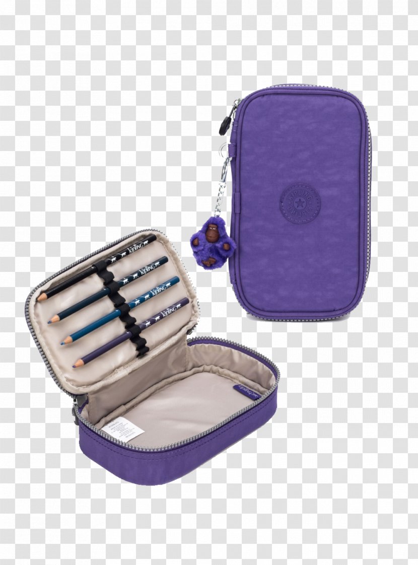 Kipling Case Purple Handbag - Stationery - Shell Transparent PNG