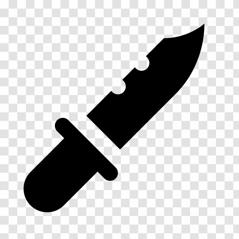 Restaurant Logo - Knife - Dagger Blackandwhite Transparent PNG