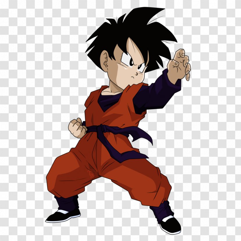 Gohan Goku Chi-Chi Cell Videl - Watercolor Transparent PNG