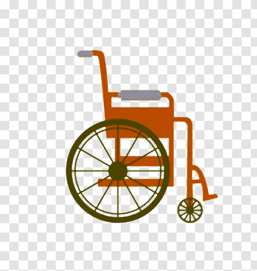 Medicine Icon - Design - Retro Style Wheelchair Transparent PNG