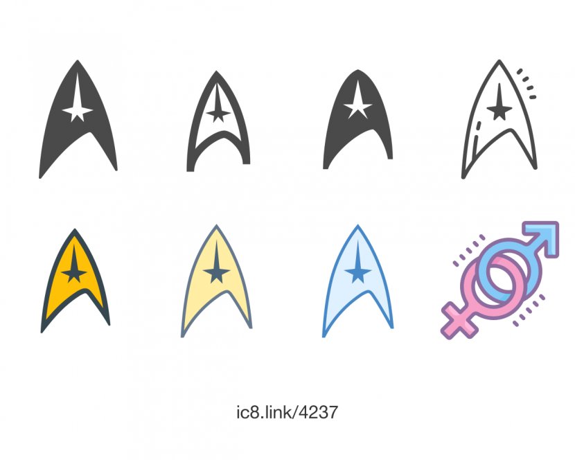 Symbol Star Trek Font - Typeface Transparent PNG