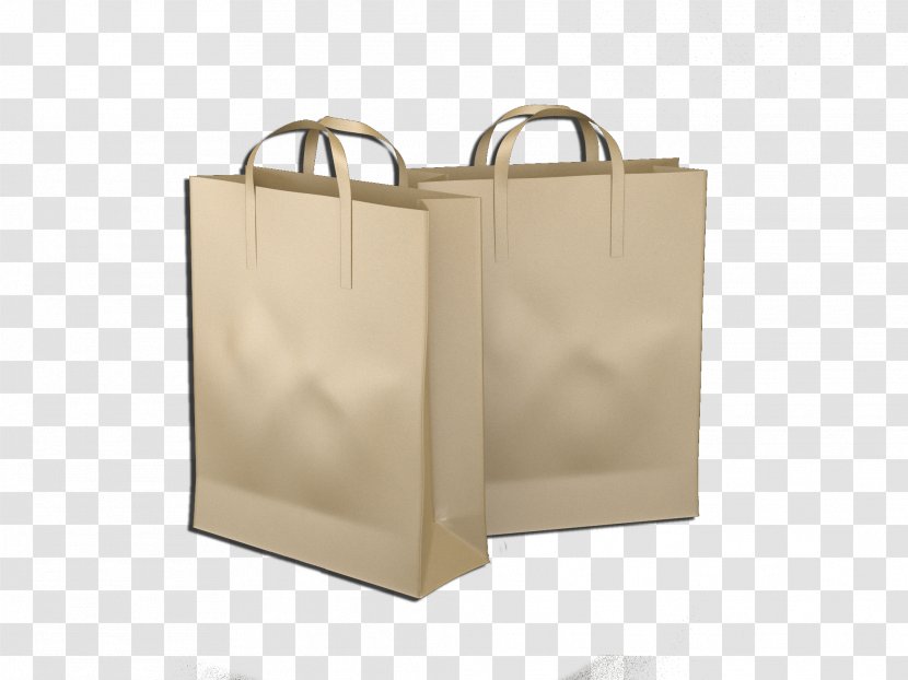 Kraft Paper Plastic Bag Packaging And Labeling - Tote - Bags Transparent PNG