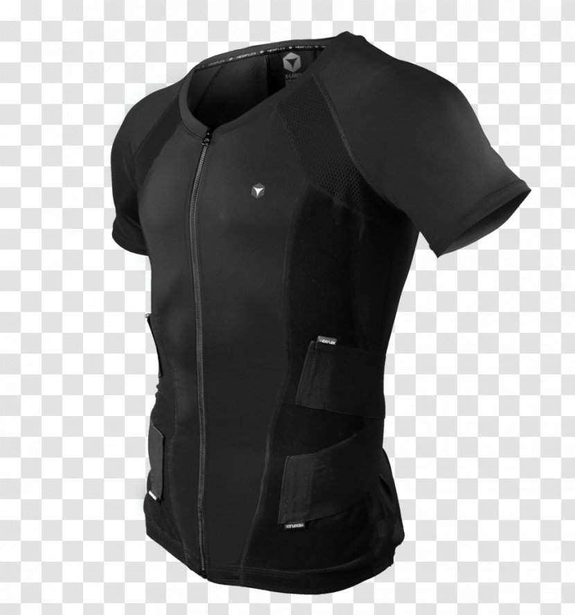 Jersey Clothing Shirt Sleeve - Black - Contact Military Posture Transparent PNG