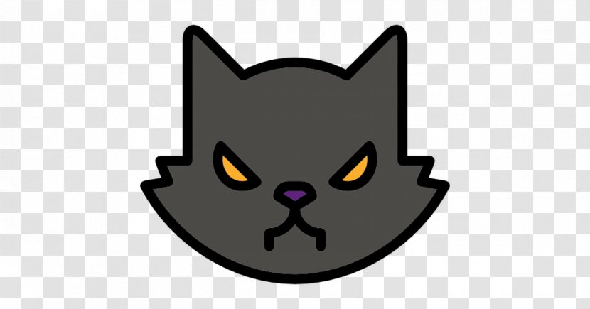Whiskers Black Cat Clip Art Transparent PNG