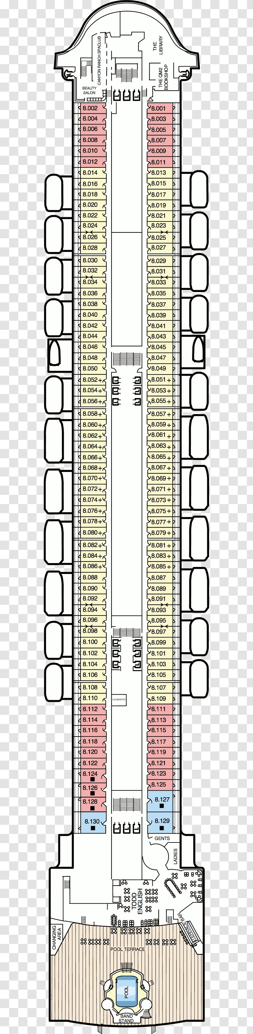 The Queen Mary Deck RMS 2 Cunard Line Travel Itinerary Transparent PNG