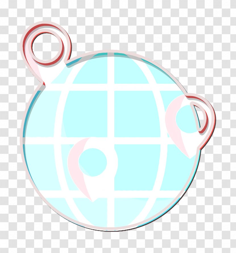 Management Icon Travel Maps And Flags - Logo Teal Transparent PNG