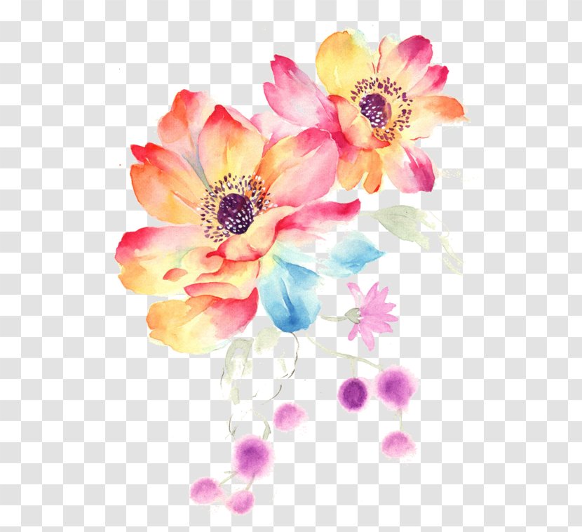 MacBook Pro Laptop Flower Watercolor Painting - Flowering Plant - Wedding Transparent PNG