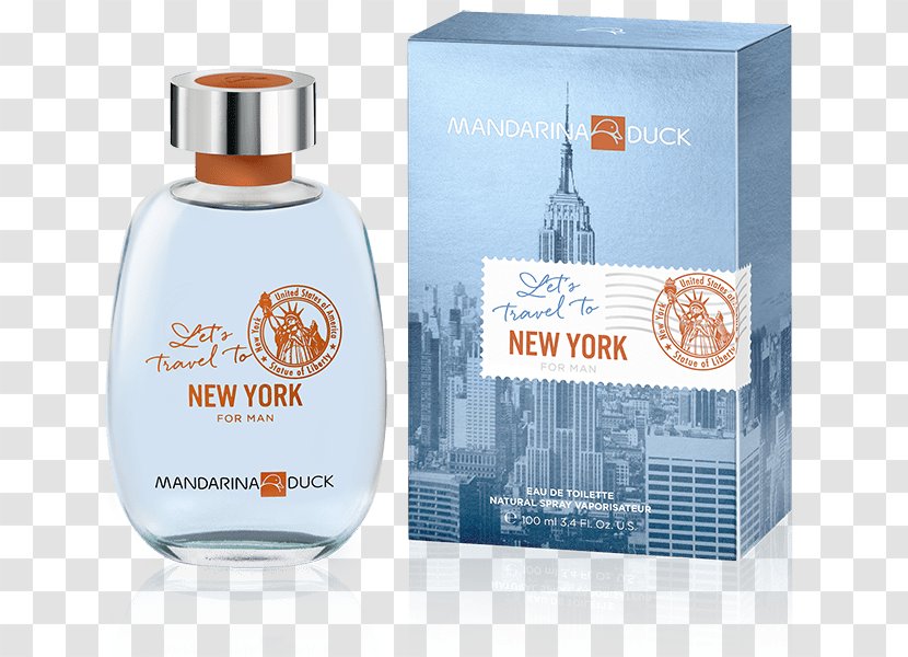 Perfume New York City Mandarina Duck Eau De Cologne Woman - Aroma Transparent PNG