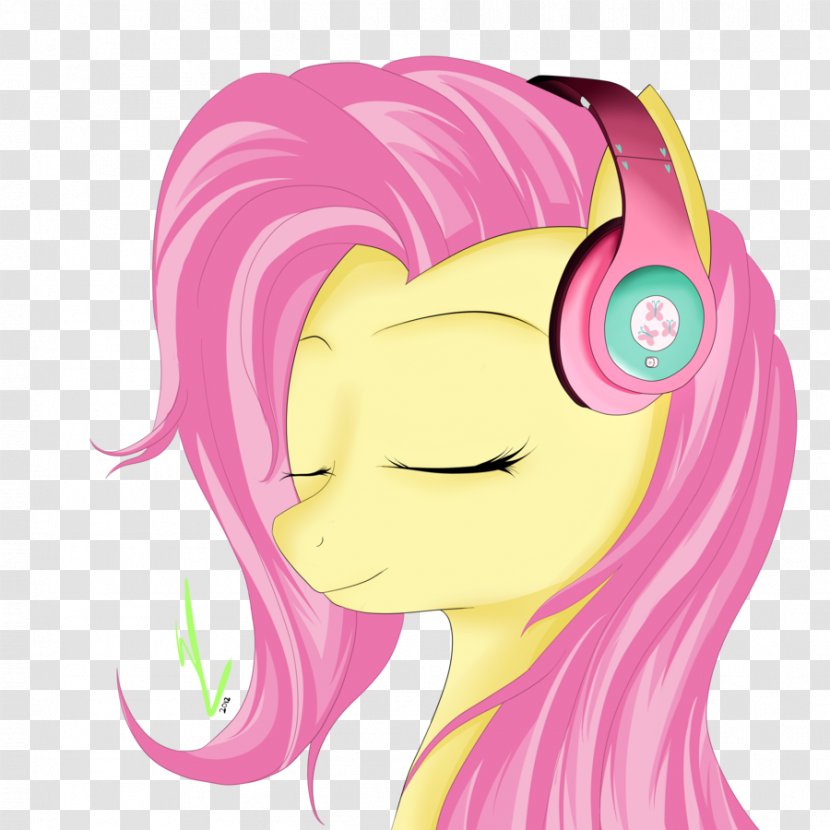 Fluttershy Rainbow Dash Pinkie Pie Twilight Sparkle Rarity - Watercolor - Wearing A Headset Transparent PNG