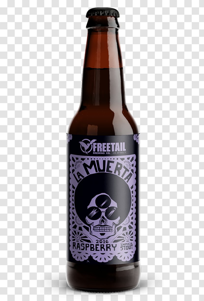Ale Beer Bottle Stout Freetail Brewing Co. - Glass Transparent PNG