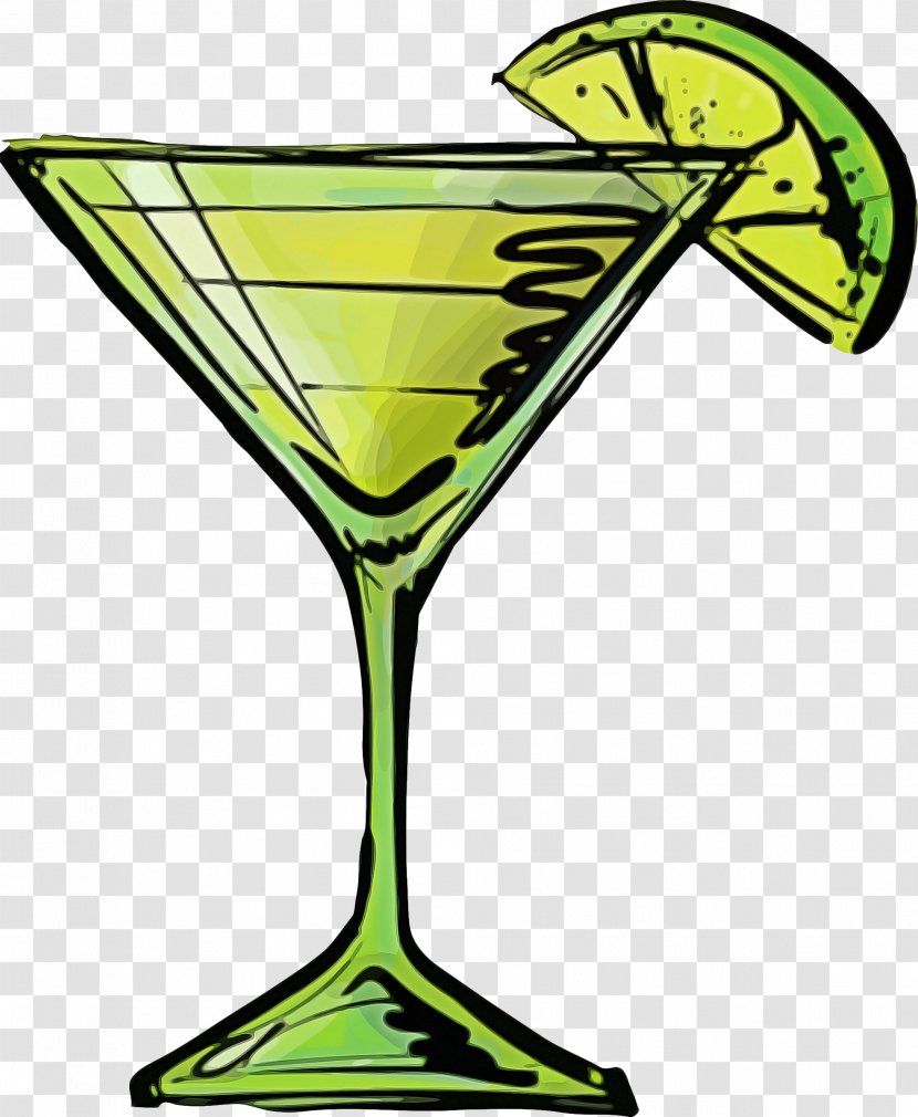 Wine Glass - Cocktail - Appletini Tableware Transparent PNG