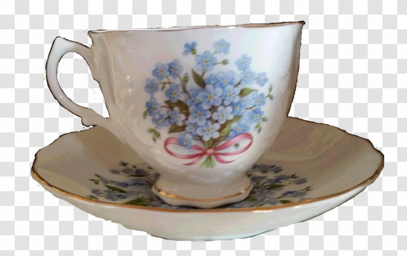 Coffee Cup Saucer Porcelain Mug - Dinnerware Set - Hand Painted Teacup Transparent PNG