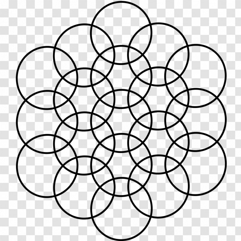 Circle Point Symmetry Line Art Pattern - Area Transparent PNG