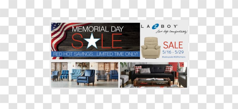 Display Advertising La-Z-Boy Sales United States - Banner - Memorial Day Sale Transparent PNG