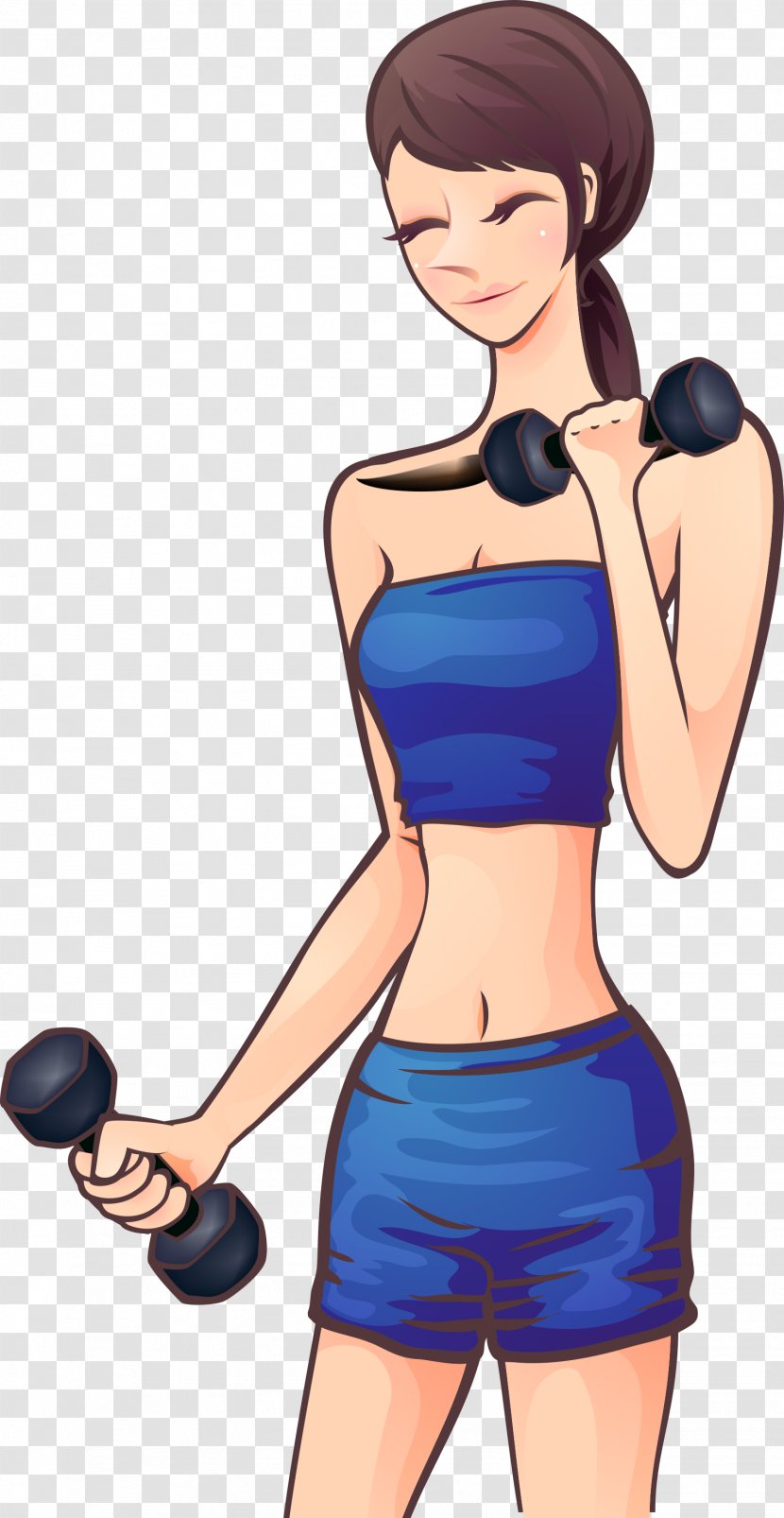 Dumbbell Physical Fitness - Frame - Beauty Transparent PNG