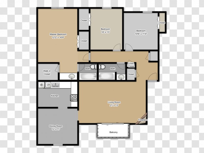 Kendallwood Apartments Hunters Branch Road Persimmon Drive Silver King Court Fairfax Square - Elevation - Area Transparent PNG