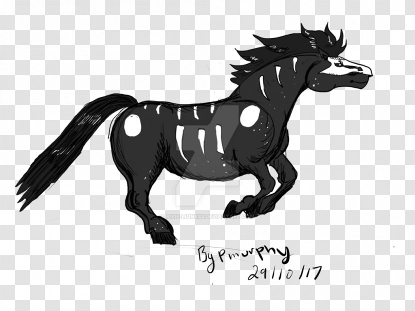 Mule Mustang Stallion Donkey Halter - Yonni Meyer - Halloween Horse Transparent PNG
