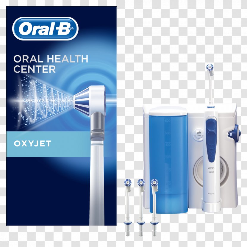 Electric Toothbrush Oral-B ProfessionalCare 3000 + Oxyjet Dental Water Jets - Watercolor Transparent PNG