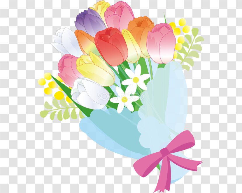 Floral Design Nosegay Tulip Cut Flowers Flower Bouquet Transparent PNG