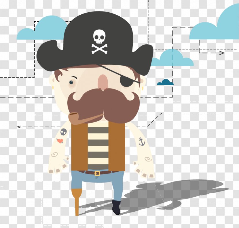 Piracy Euclidean Vector Illustration - Treasure - Pirate Transparent PNG