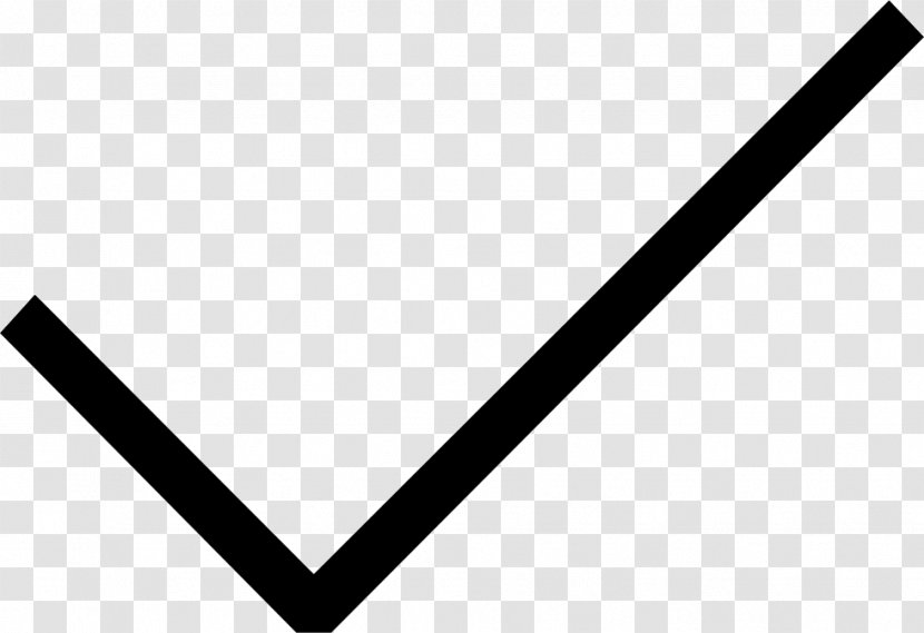 Checkmark Icon Black - Sign - Parallel Transparent PNG