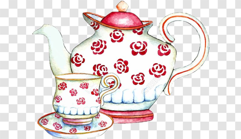 Teapot Watercolor Painting - Tableware - Tea Transparent PNG