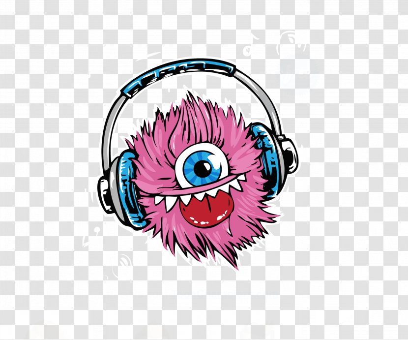 Cookie Monster Frankensteins Cartoon - Frame - Pink Hair Ball Transparent PNG