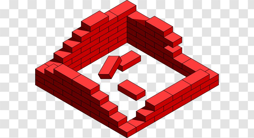 Clip Art Brickwork Building House - Facade - Brick Clipart Transparent PNG