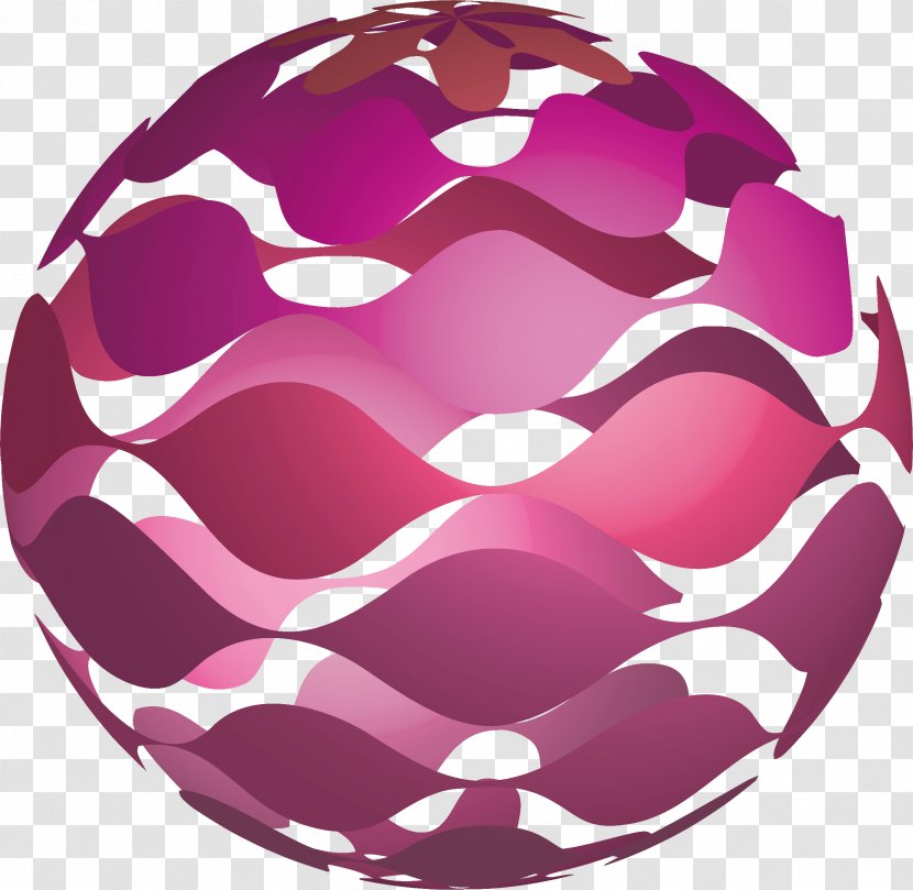 Sphere Stock Illustration Download - Ball - Pieces Of Red Wave Stripe Transparent PNG