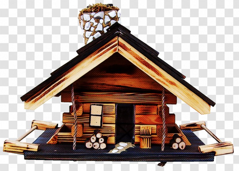 Roof Bird Feeder House Log Cabin Building Transparent PNG