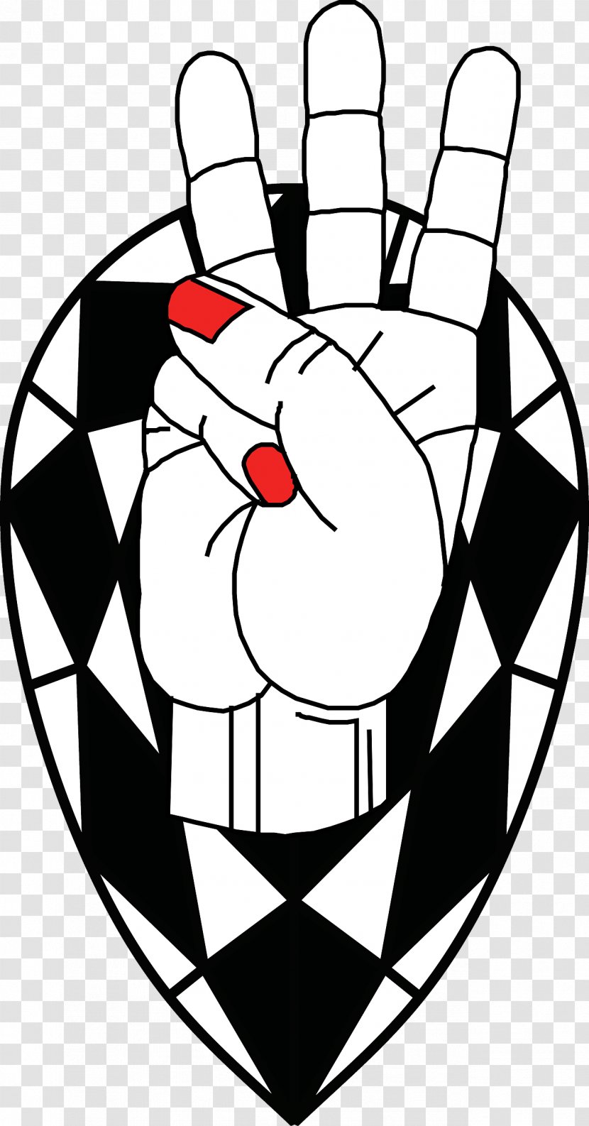 Clip Art Line Symmetry Black - Area - American Sign Language Transparent PNG