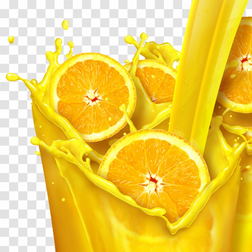 Orange Juice Color Scheme Fruit - Drink - Slices Transparent PNG