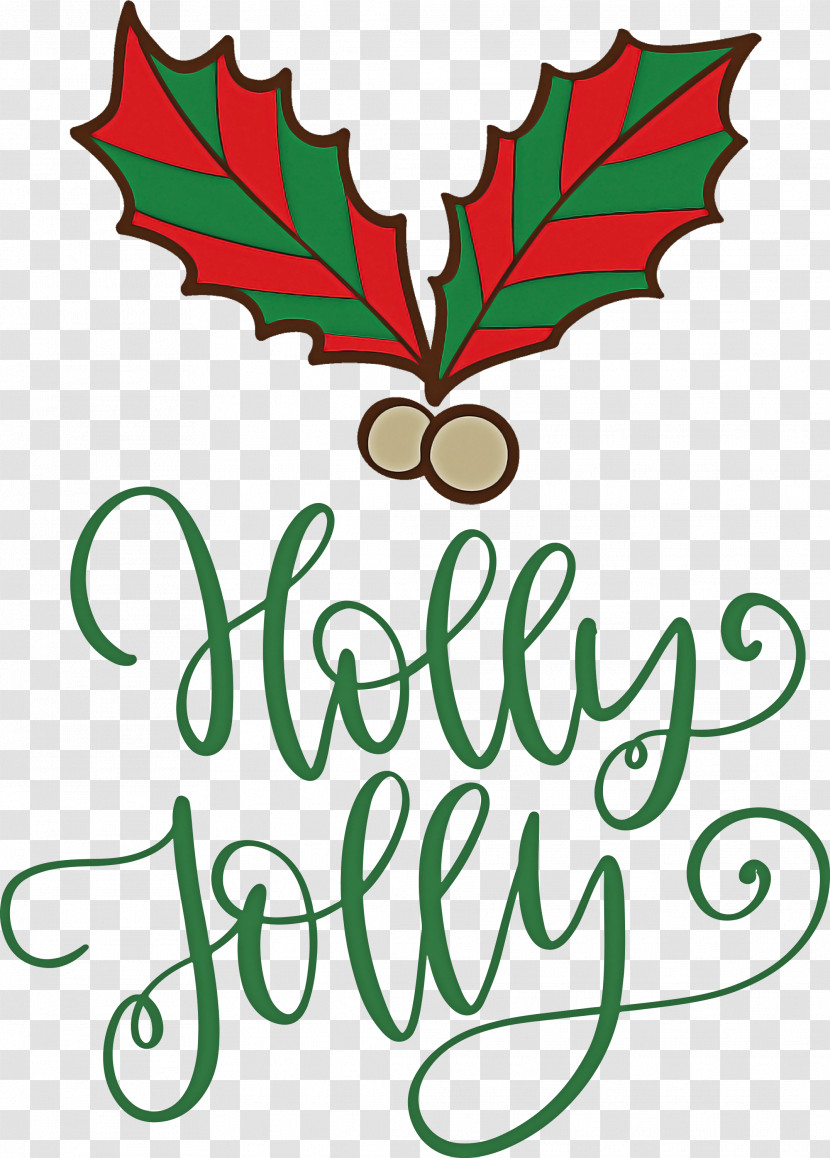 Holly Jolly Christmas Transparent PNG