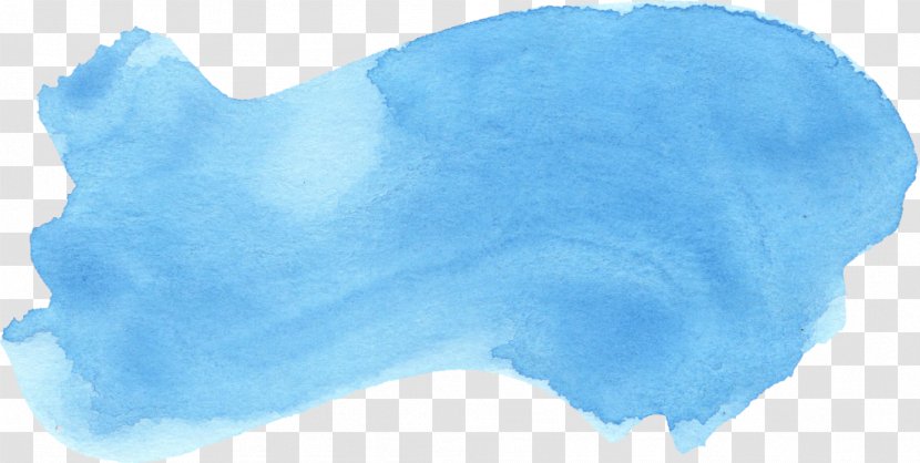 Blue Watercolor Painting Azure Transparent PNG