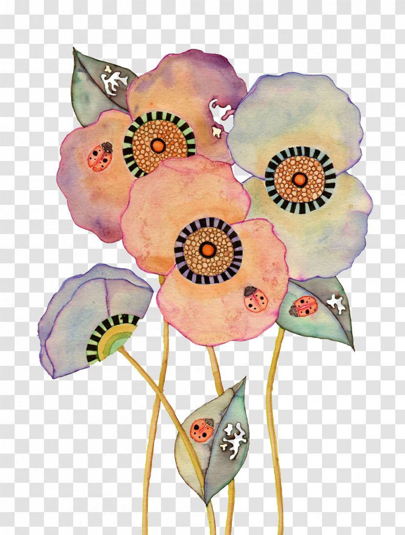 Painting Art Drawing Illustration - Petal - Colorful Floral Disc Transparent PNG