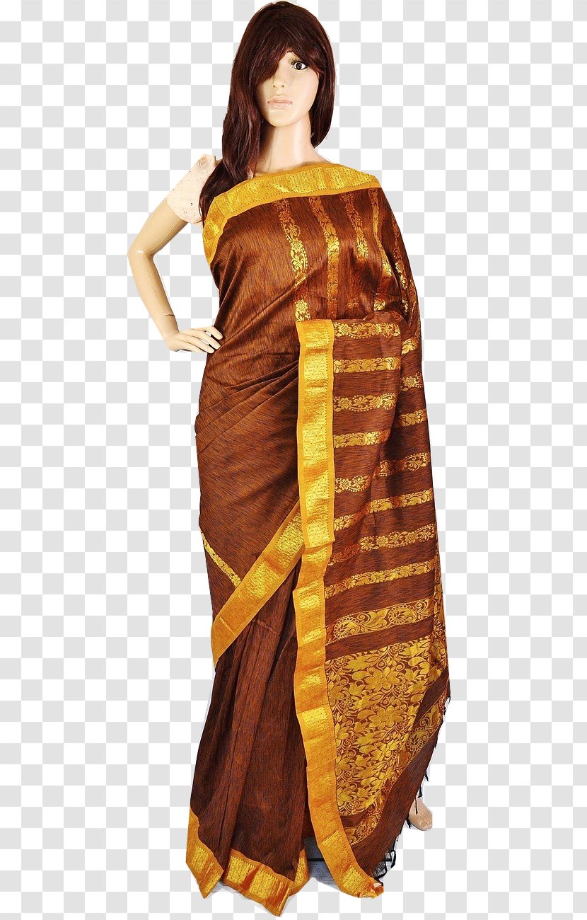 Sari Costume Design Silk - Gold Transparent PNG