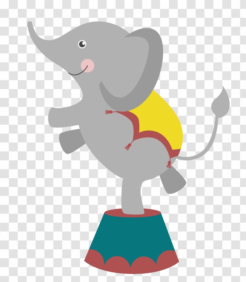 Elephant Circus Euclidean Vector - Cartoon Transparent PNG