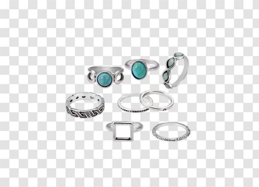 Turquoise Ring Silver Jewellery Bracelet - Clothing Accessories Transparent PNG