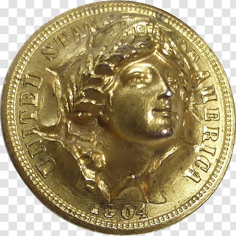 Coin Medal Metal Gold Money - Lakshmi Transparent PNG