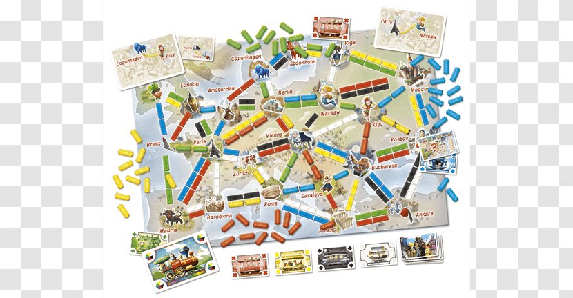 Ticket To Ride: First Journey Europe Days Of Wonder Ride Series - Train Transparent PNG