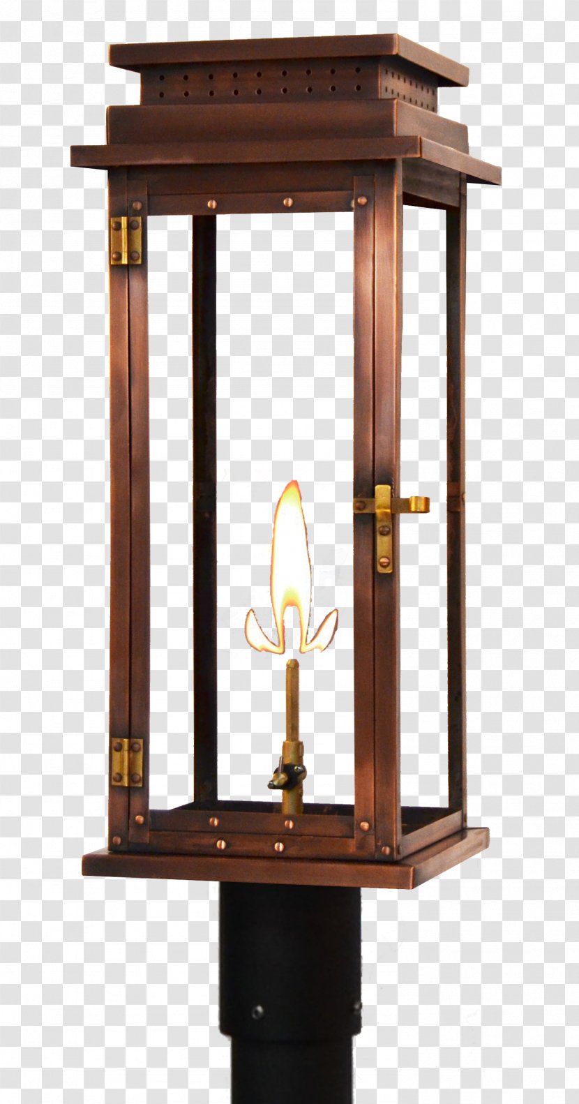 Light Fixture Gas Flame Electricity Coppersmith - Lighting Transparent PNG