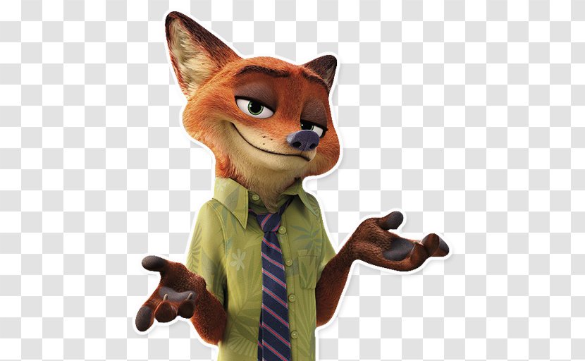 Nick Wilde Lt. Judy Hopps Finnick Chief Bogo Animated Cartoon - Red Fox Transparent PNG