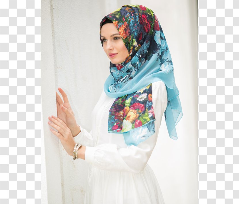 Shawl Scarf Textile Chiffon Outerwear - Clothing Transparent PNG