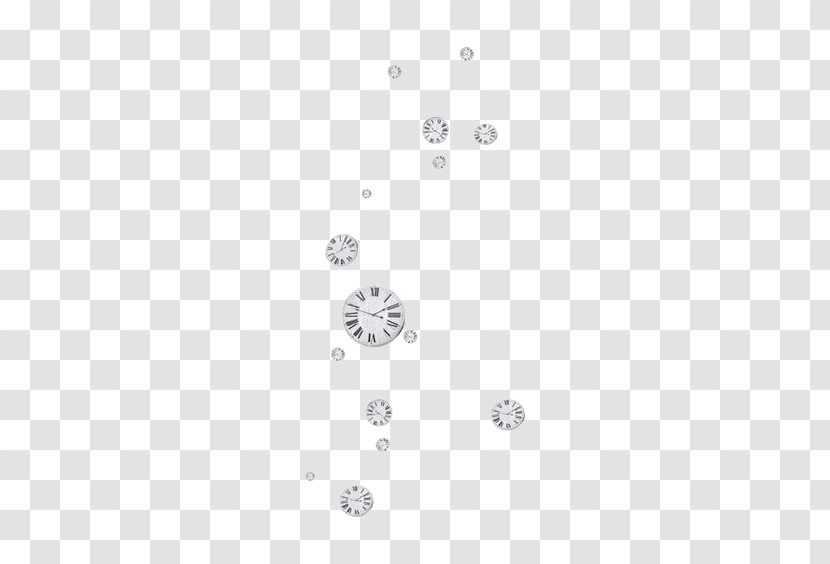White Symmetry Black Angle Pattern - And - Floating Watch Transparent PNG